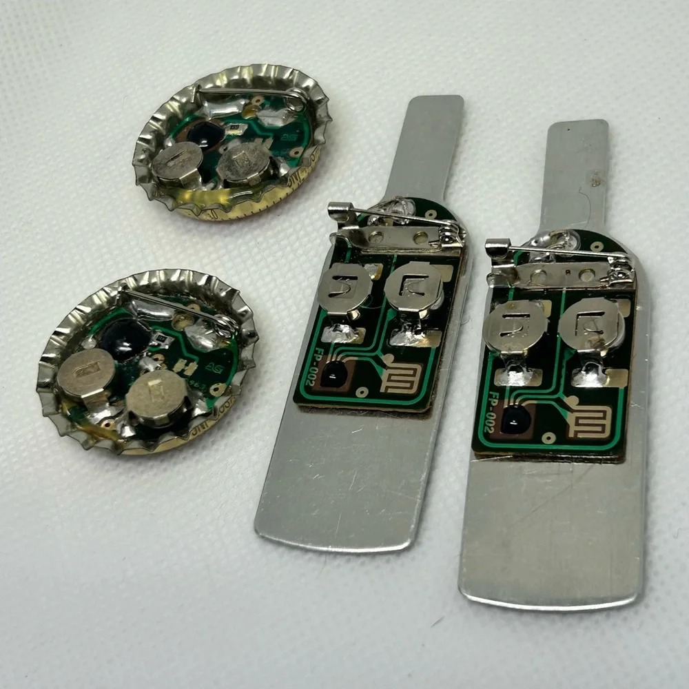 Bacardi Limon and Budweiser Bottle Cap Pins‎